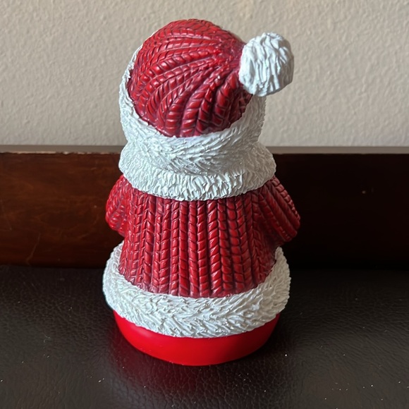 Vtg Lighted Glitter Santa Holding Sparkly Christmas Tree in Green Gloves - Picture 6 of 9